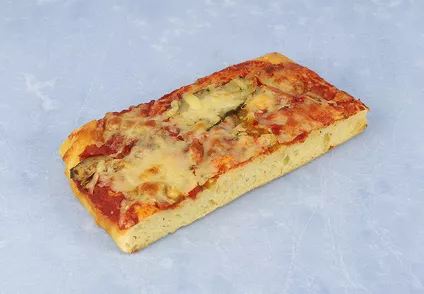 Part de pizza légumes marinés