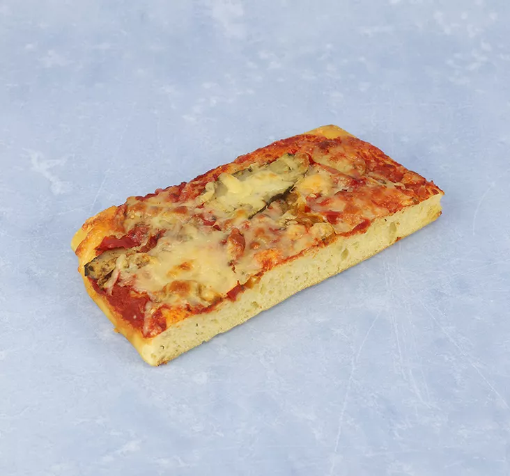 Part de pizza légumes marinés