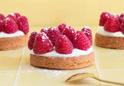 Tartelette aux framboises