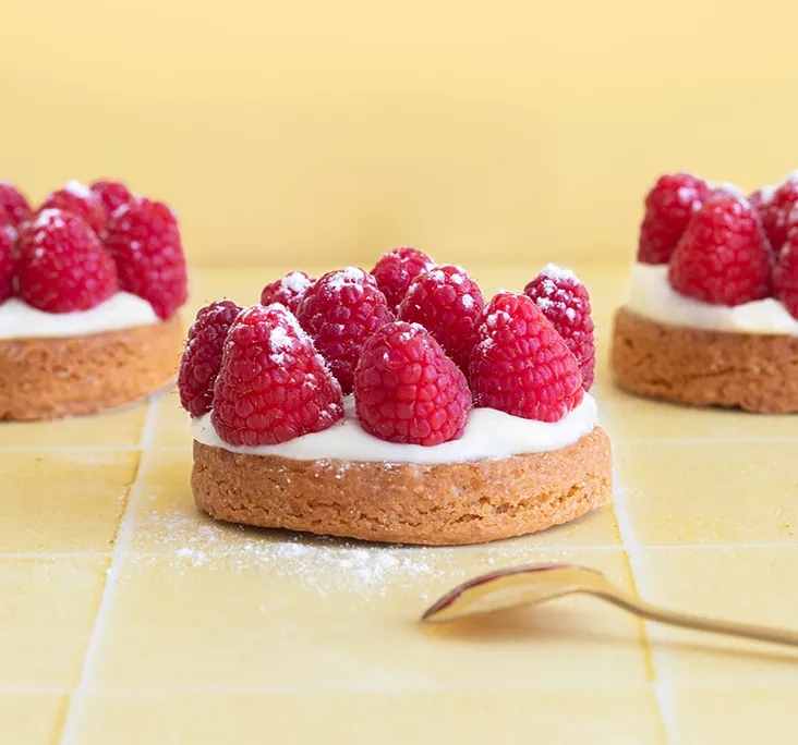Tartelette aux framboises