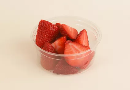 Pot de fruit fraises